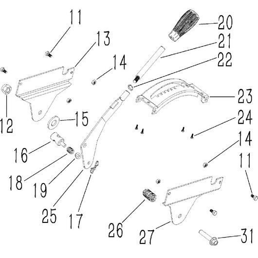 Рычаг выбора передачи Champion ST861E